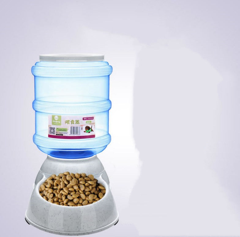 Automatic Pet Feeder with Drinking Water Fountains - PetFindsUSA - PetFindsUSA