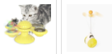 "Multi-Function Cat Rotating Windmill Toy: Itch-Scratching Device with Teeth-Shining Feature" - PetFindsUSA - PetFindsUSA