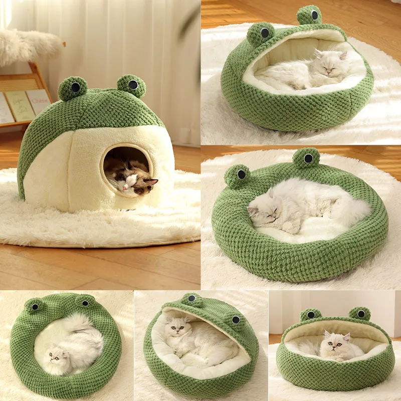 Cozy Retreat for Your Pet: Little Frog Series Warm Plush Mat - PetFindsUSA - PetFindsUSA