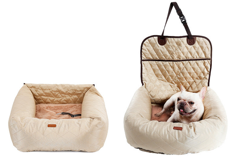 "Travel in Comfort: 2-In-1 Pet Dog Carrier with Folding Car Seat Pad – Thickened Multi-Purpose Pet Bed and Dog Car Mattress for Ultimate Pets Supplies." - PetFindsUSA - PetFindsUSA