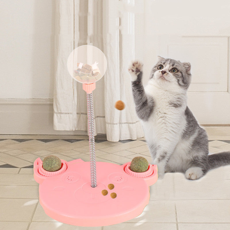 "Cat & Dog Toy & Leaking Food Ball: Self-Playing Tumbler for Funny Swing, Puzzle Training, and Dispenser Bowl." - PetFindsUSA - PetFindsUSA