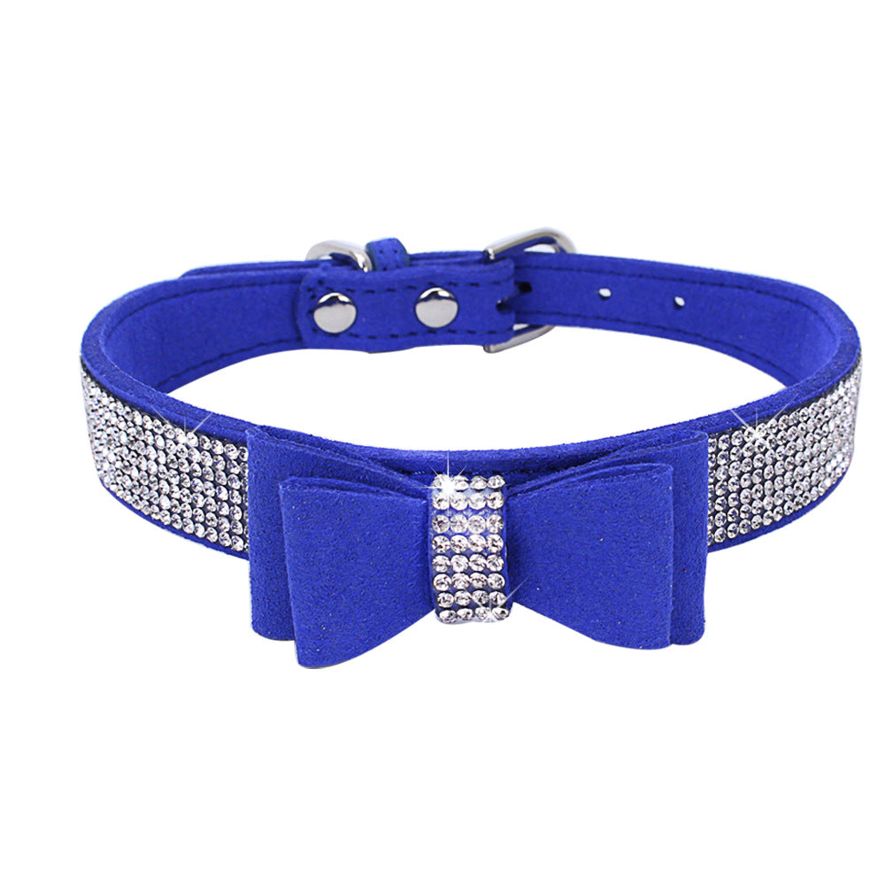 Rhinestone Bowknot Pet Collar Dog Collar - PetFindsUSA - PetFindsUSA