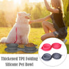 Convenient Rubber Foldable Double Bowl - PetFindsUSA - PetFindsUSA