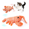 Electric Jumping Shrimp Toy with USB Charging – Simulation Lobster for Amusing Cat Play and Plush Pet Entertainment - PetFindsUSA - PetFindsUSA