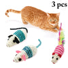 Legendog 3Pcs/Set Mice Cat Toys Interactive Cat Squeaky Toys Kitten Mouse Toys For Cats Pet Supplies Random Color - PetFindsUSA - PetFindsUSA