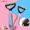 Pets Fur Knot Cutter Dog Grooming Shedding Tools Pet Cat Hair Removal Comb Brush Double sided Pet Products Suppliers - PetFindsUSA - PetFindsUSA